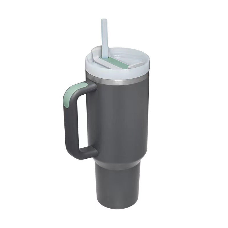40oz Stainless Steel Tumbler with Handle Lid and Straw | It Can Keep Things Warm or Cold