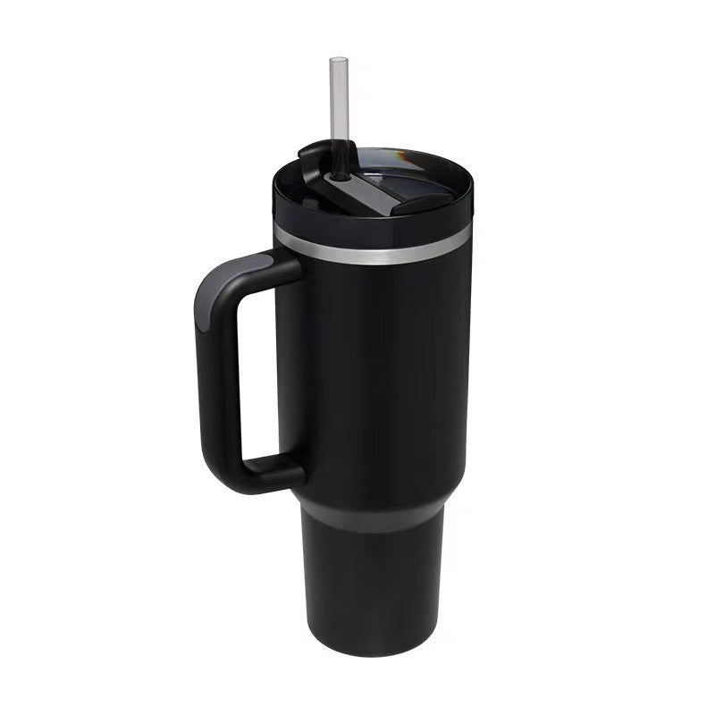 40oz Stainless Steel Tumbler with Handle Lid and Straw | It Can Keep Things Warm or Cold