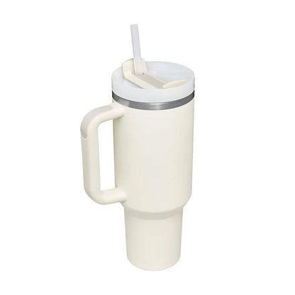 40oz Stainless Steel Tumbler with Handle Lid and Straw | It Can Keep Things Warm or Cold