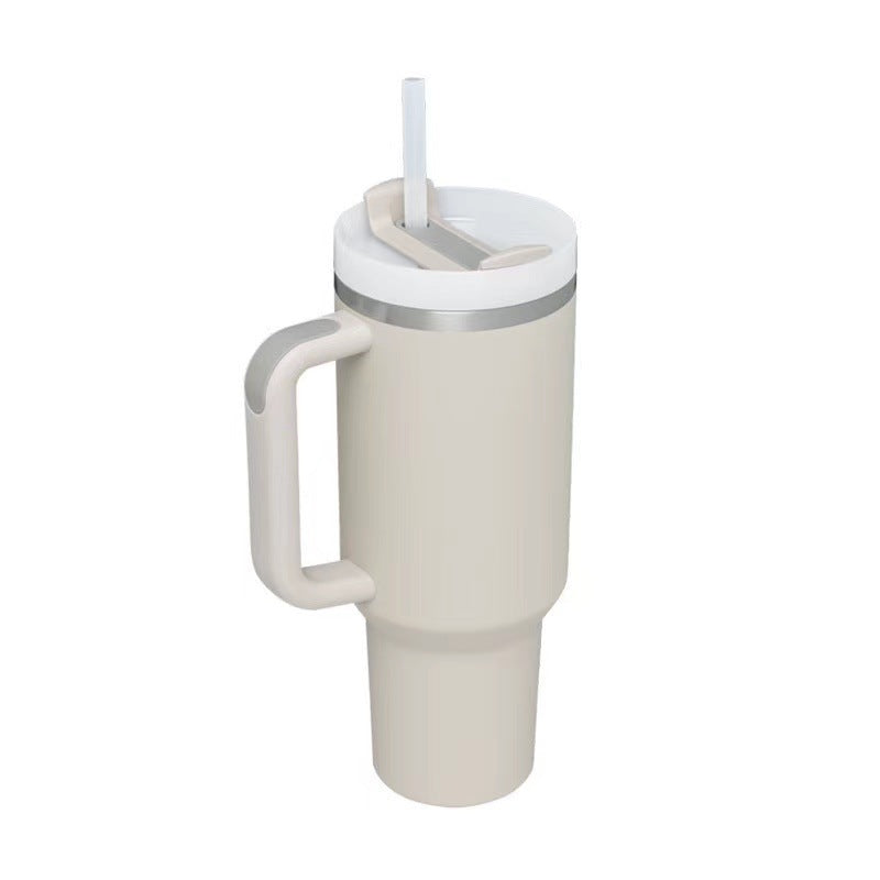 40oz Stainless Steel Tumbler with Handle Lid and Straw | It Can Keep Things Warm or Cold
