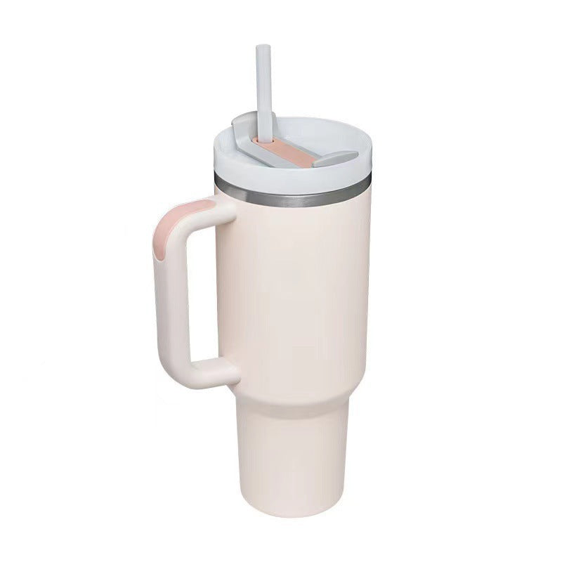 40oz Stainless Steel Tumbler with Handle Lid and Straw | It Can Keep Things Warm or Cold