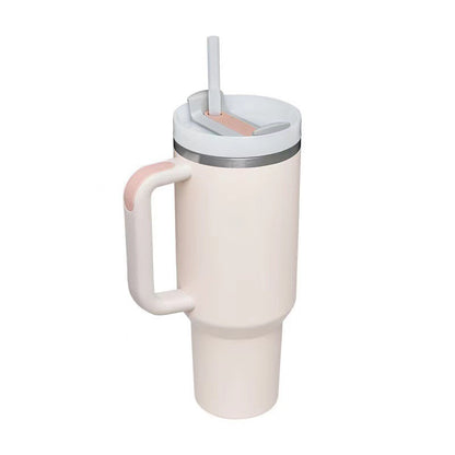 40oz Stainless Steel Tumbler with Handle Lid and Straw | It Can Keep Things Warm or Cold