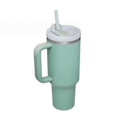 40oz Stainless Steel Tumbler with Handle Lid and Straw | It Can Keep Things Warm or Cold