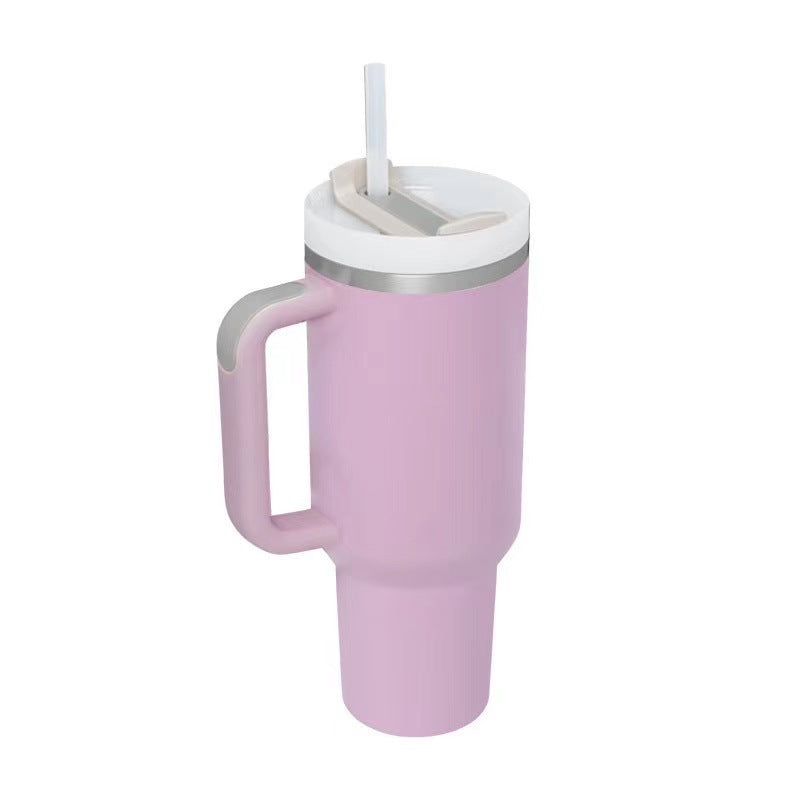 40oz Stainless Steel Tumbler with Handle Lid and Straw | It Can Keep Things Warm or Cold