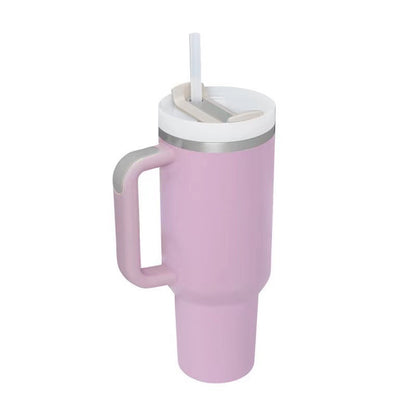 40oz Stainless Steel Tumbler with Handle Lid and Straw | It Can Keep Things Warm or Cold