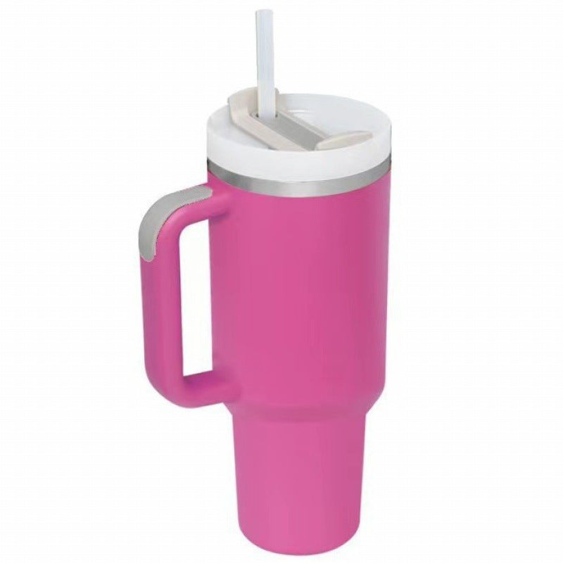 40oz Stainless Steel Tumbler with Handle Lid and Straw | It Can Keep Things Warm or Cold