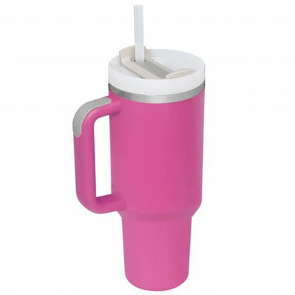 40oz Stainless Steel Tumbler with Handle Lid and Straw | It Can Keep Things Warm or Cold