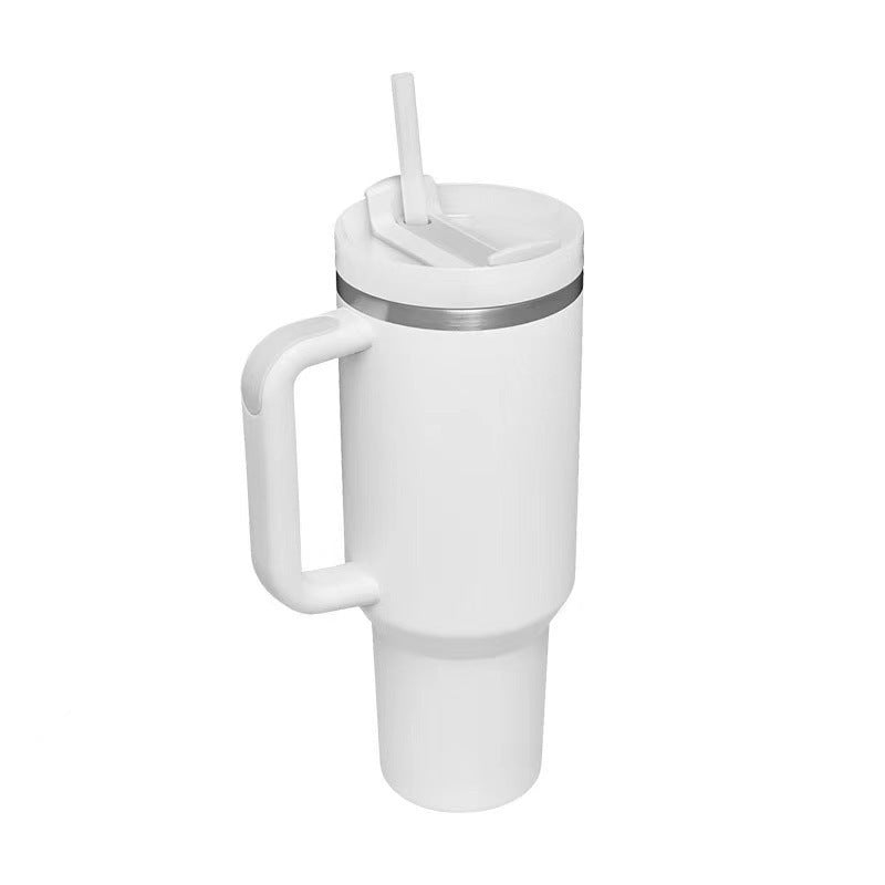 40oz Stainless Steel Tumbler with Handle Lid and Straw | It Can Keep Things Warm or Cold